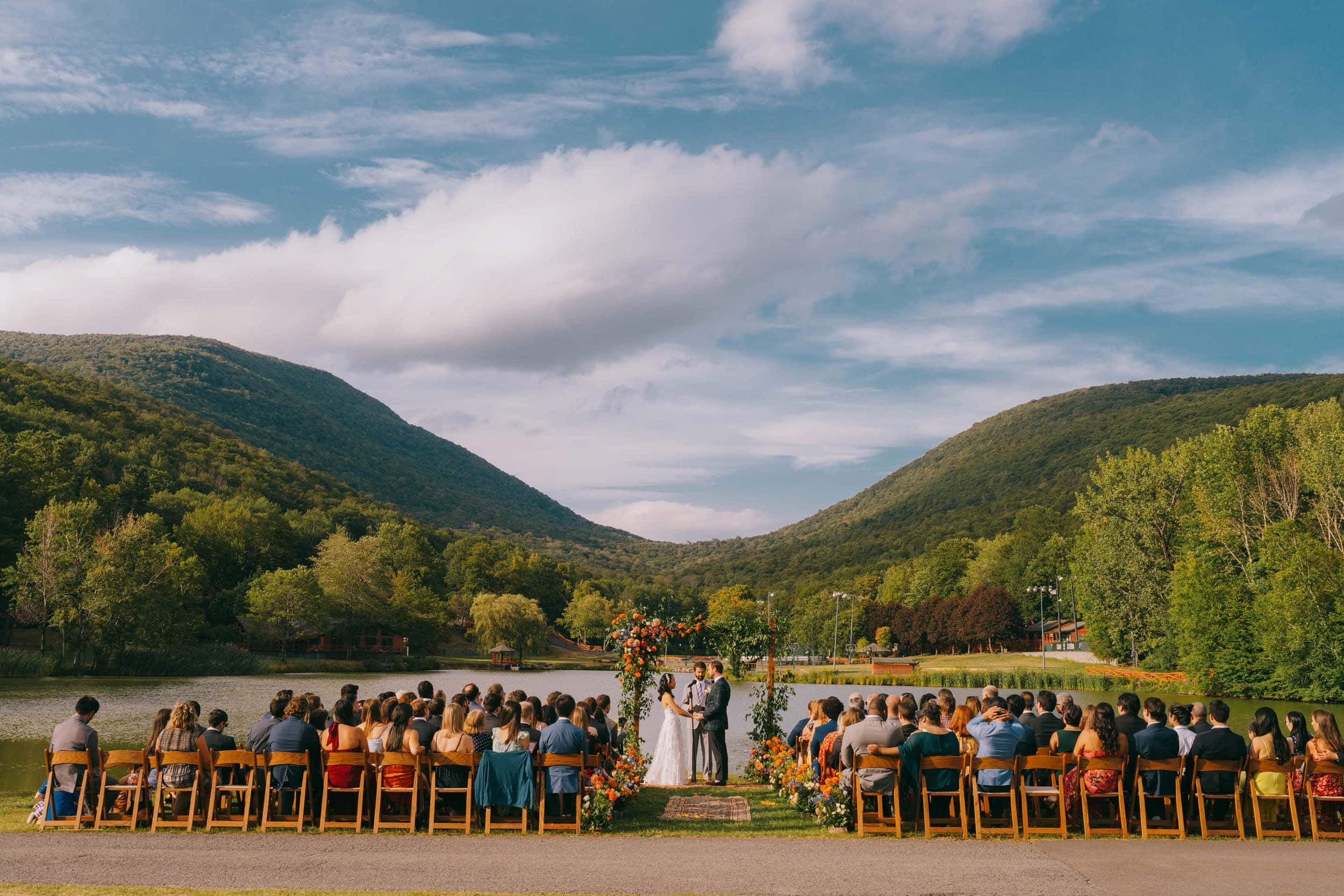 Hudson Valley estate garden ceremony